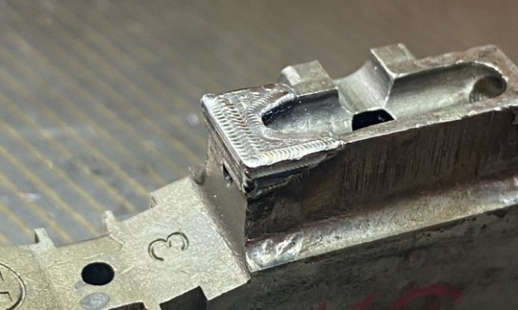 Rechargement d'une forme cassée - NB soudure laser